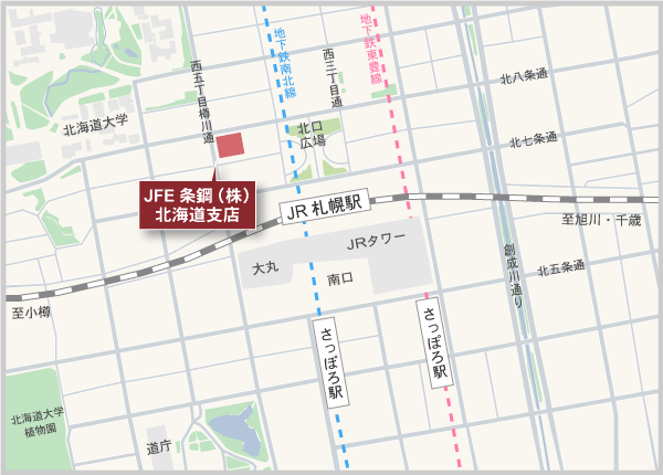 北海道⽀店 地図