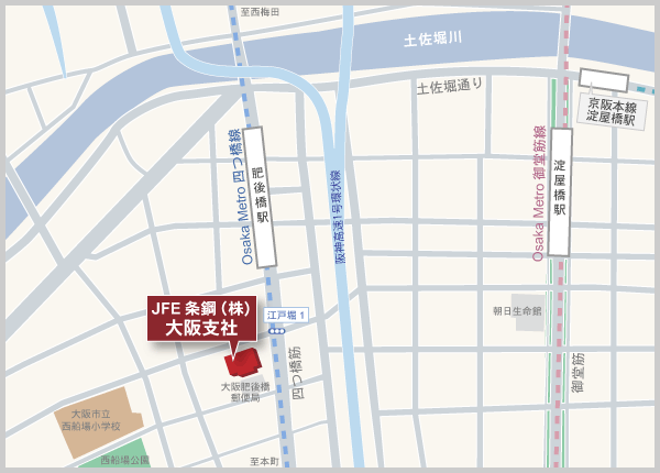 ⼤阪⽀社 地図